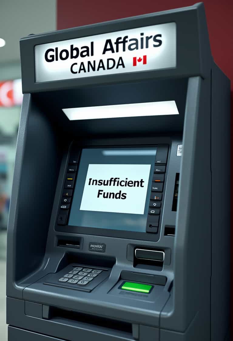 Insufficient Funds at Global Affairs Canada ATM