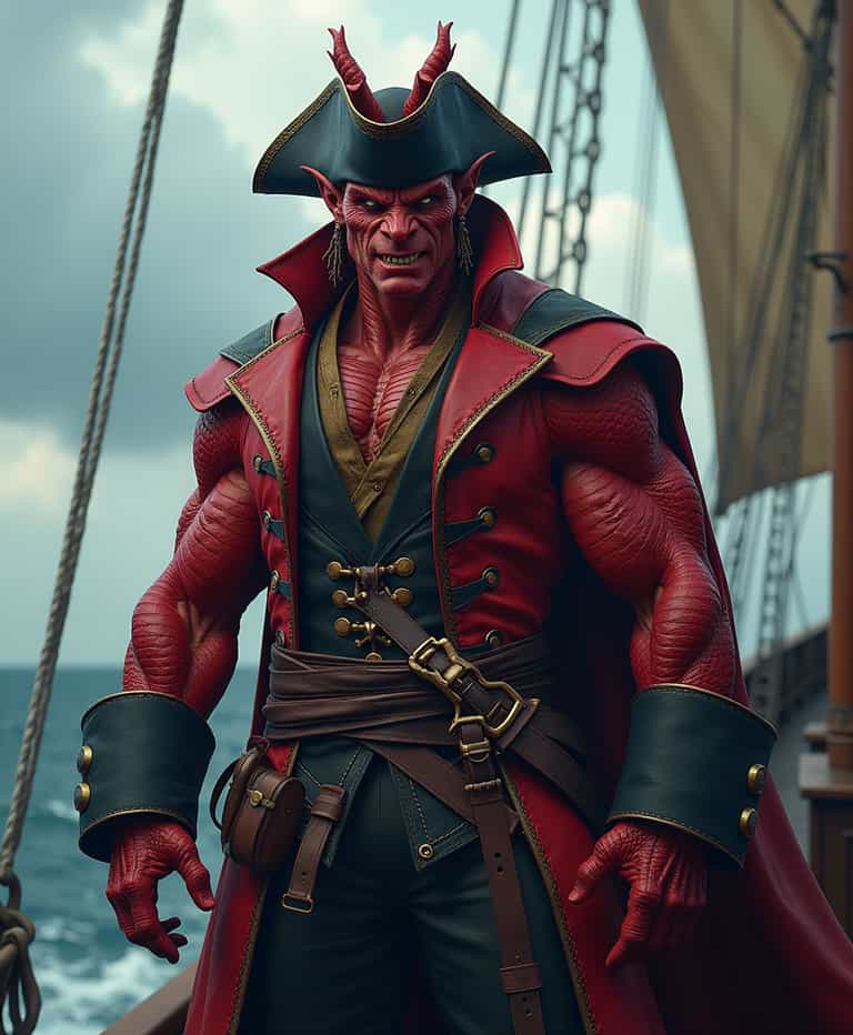 Demonic Pirate of the High Seas
