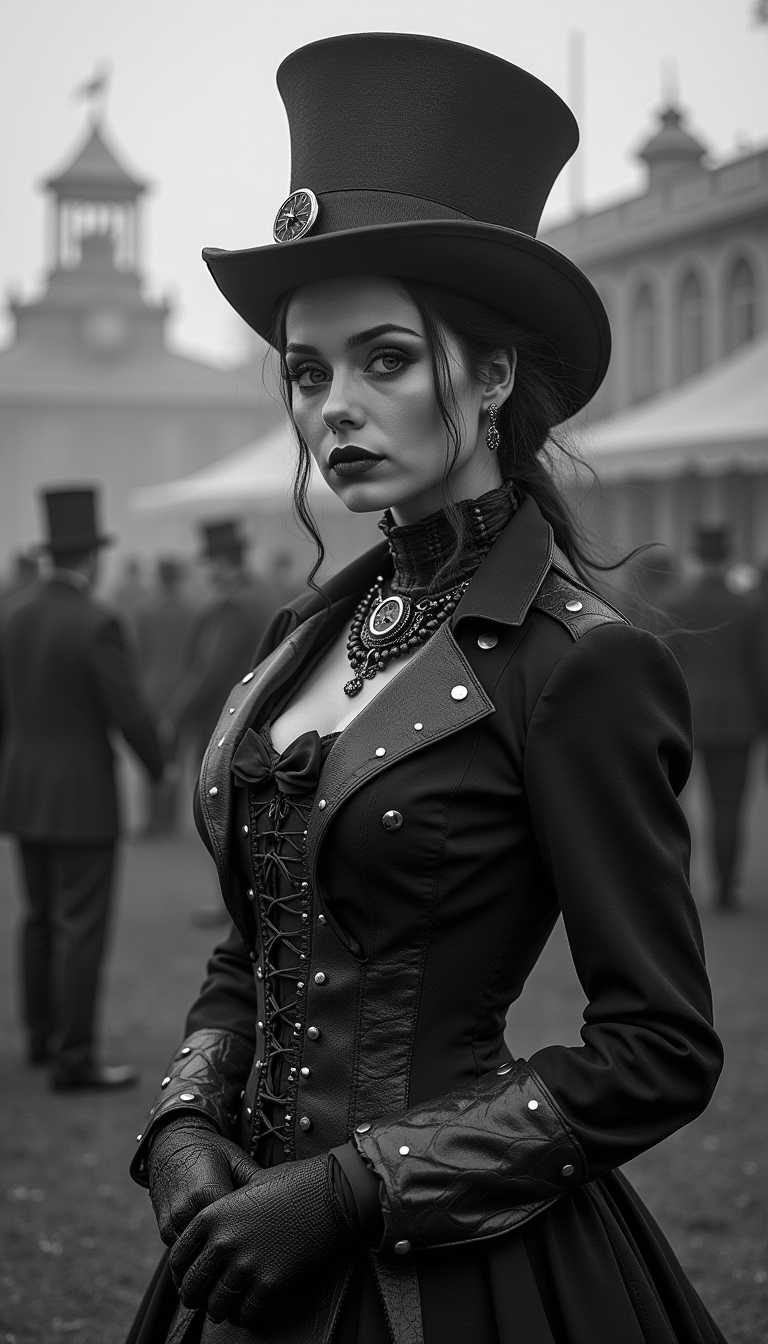 Timeless Elegance: A Steampunk Portrait
