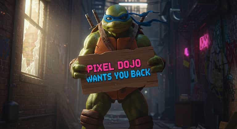 Leonardo's Call to Adventure in the Neon Alley