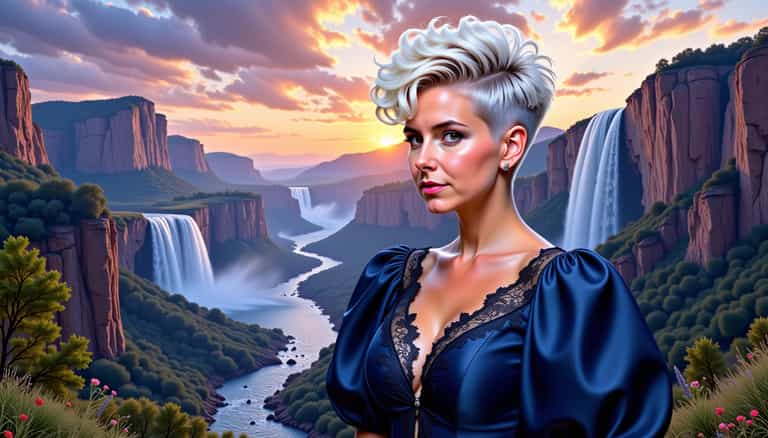 Sunset Majesty in a Fantasy Realm