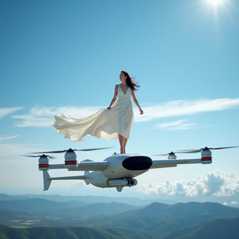 Floating Elegance: A Journey Above the Clouds