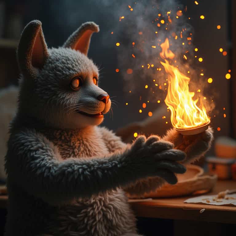 Enchanted Flame: The Curious Plush