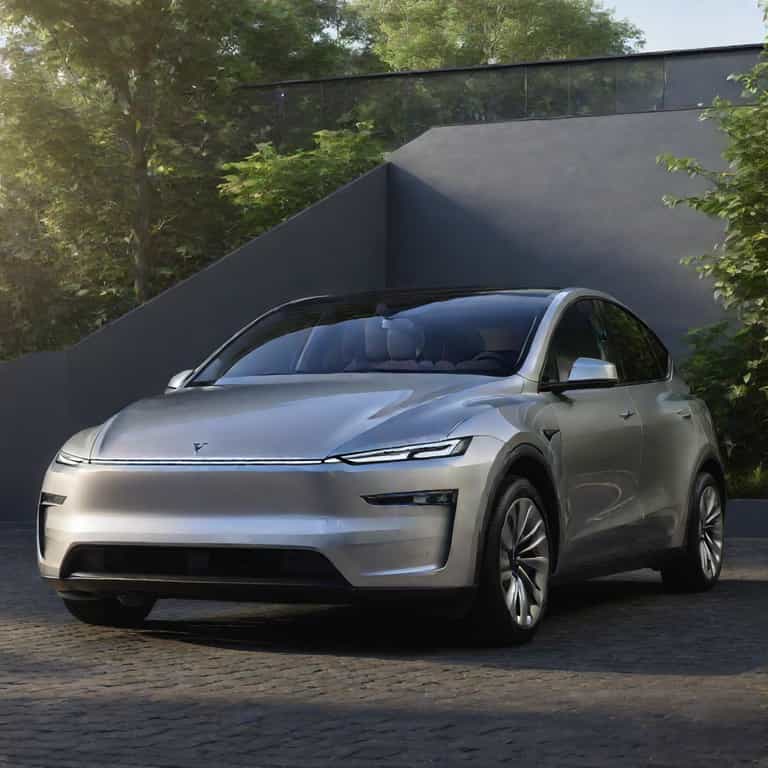 Luxury Electric SUV in Modern Eco-Friendly Setting