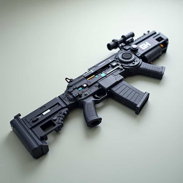 Futuristic Assault Rifle with Advanced Modifications