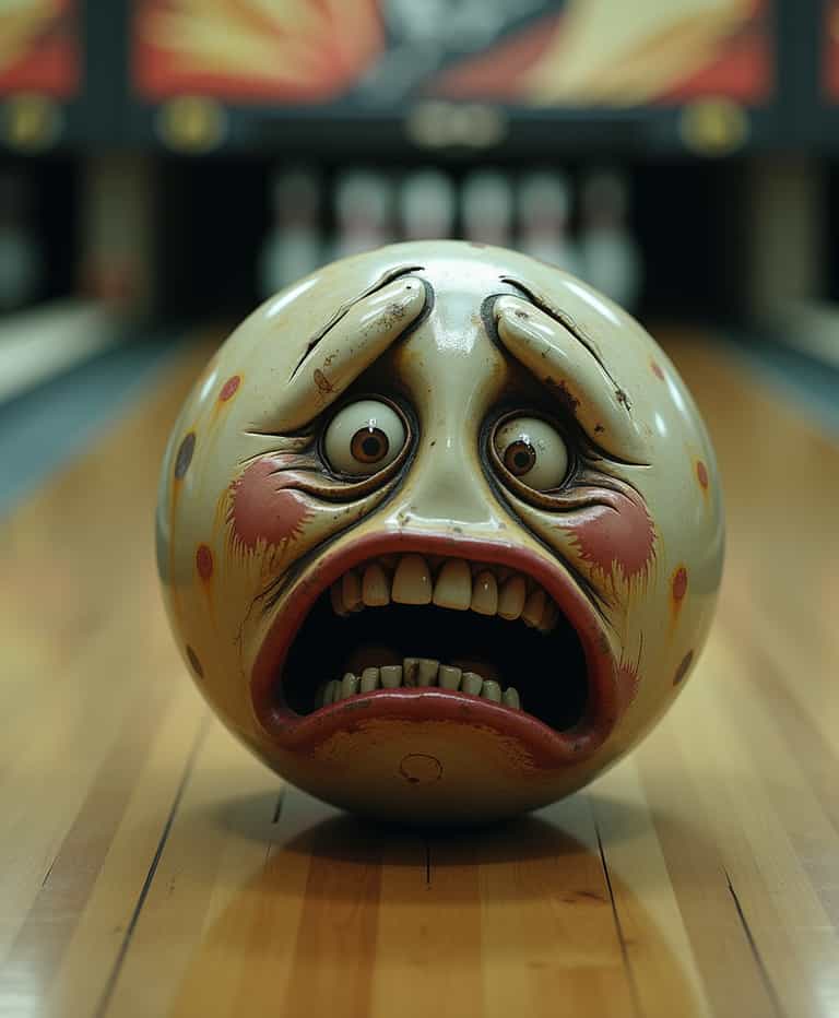 Screaming Bowling Ball on Lane