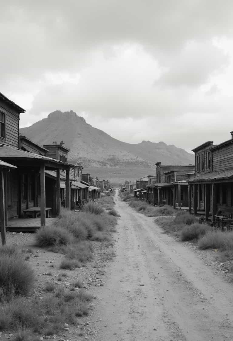 Echoes of the Old West: A Deserted Town