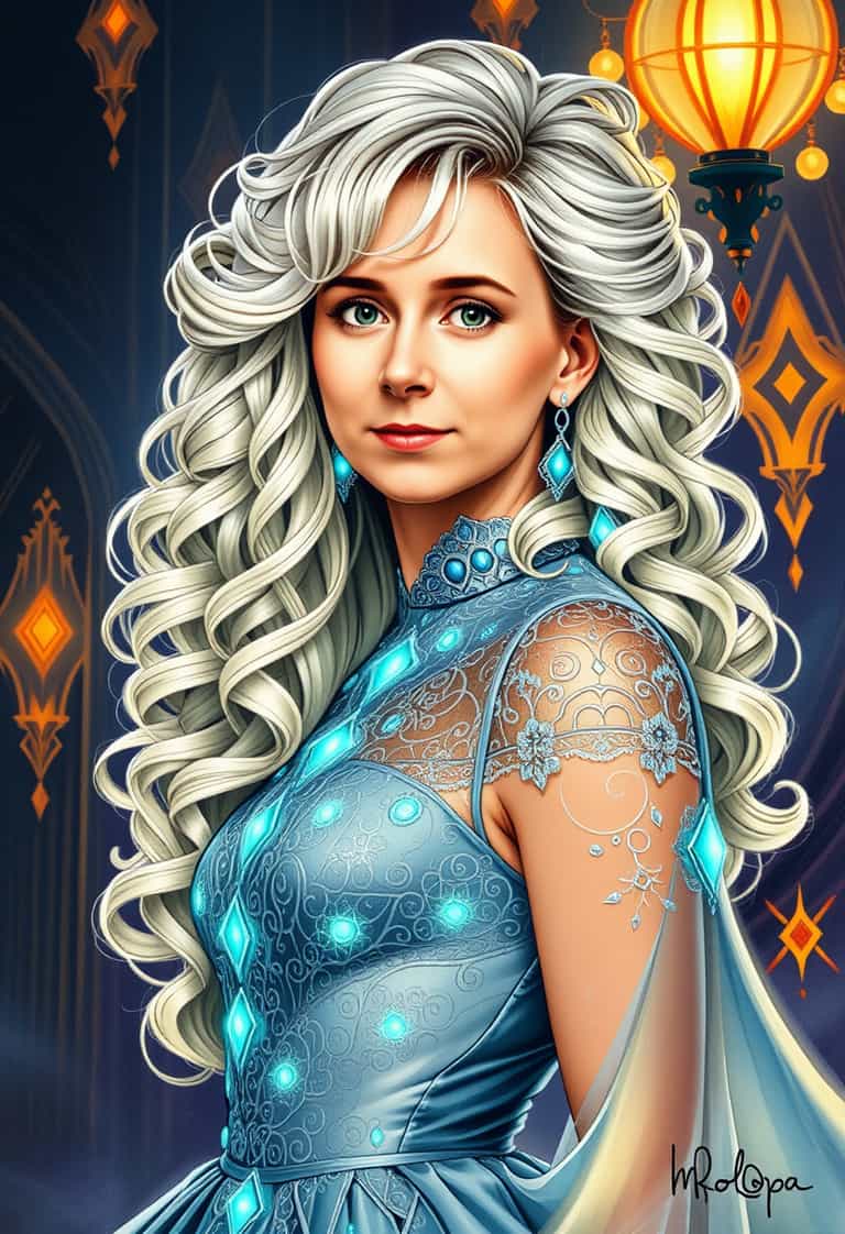 **Enchanted Elegance: The Mystical Lady**