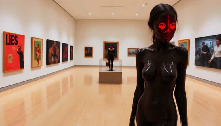 Intrusion of the Glossy Figure in the Gallery Space