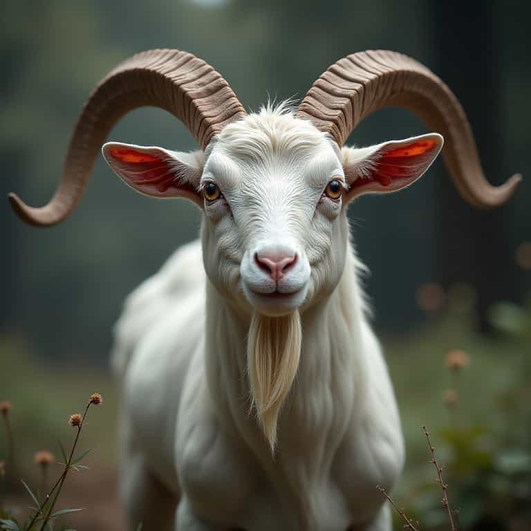 Regal Goat in the Forest