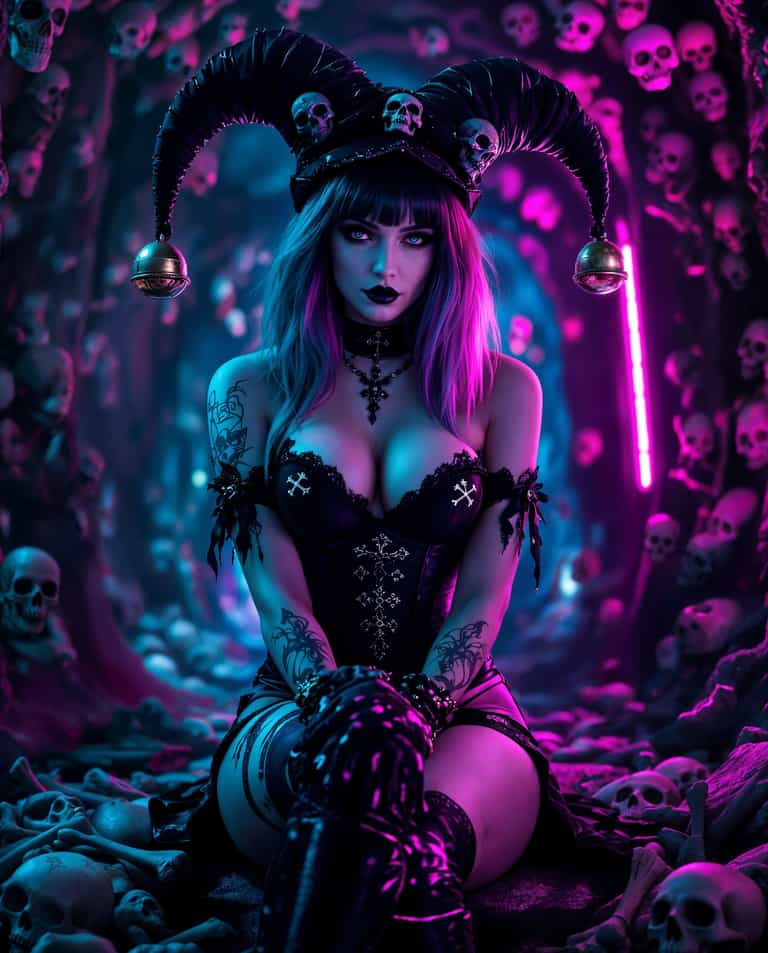 Neon Gothic Enchantress