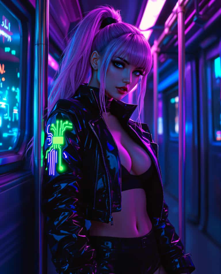 **Neon Night Rider**