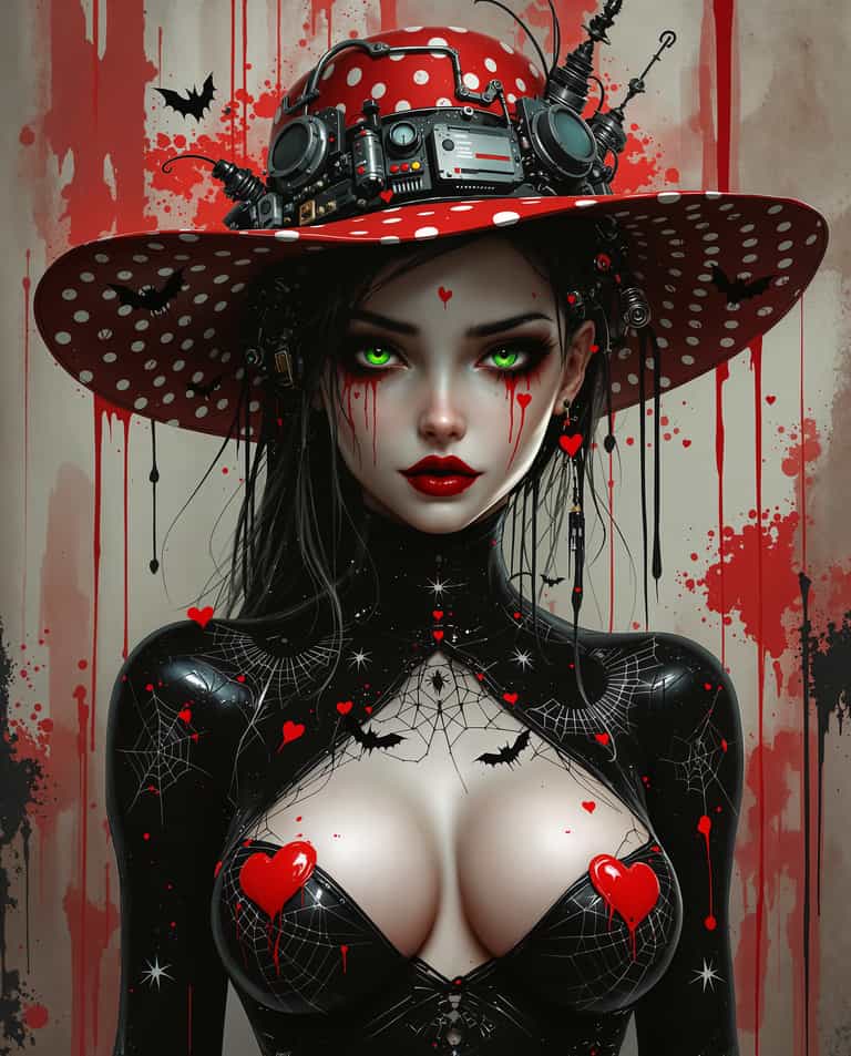 Gothic Cyberpunk Enchantress