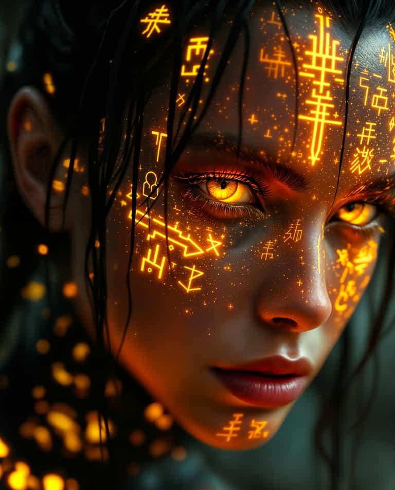 Glowing Symbols of Power