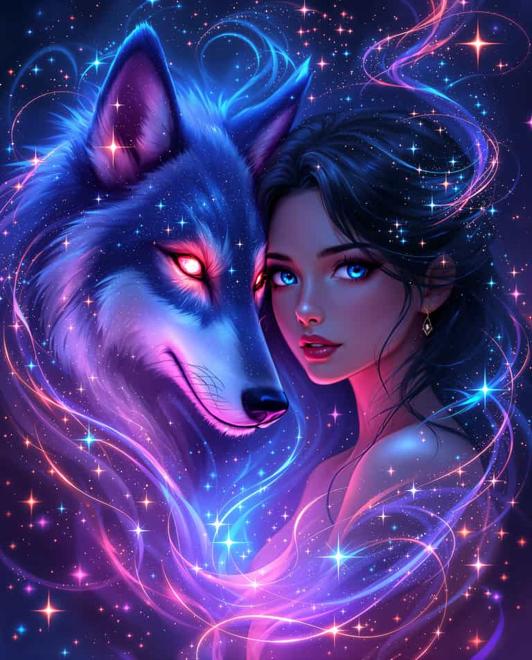 Celestial Guardians: The Wolf and the Woman