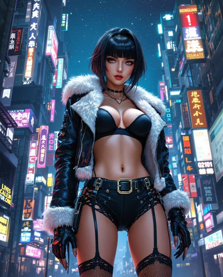 **Neon Night Rebel**