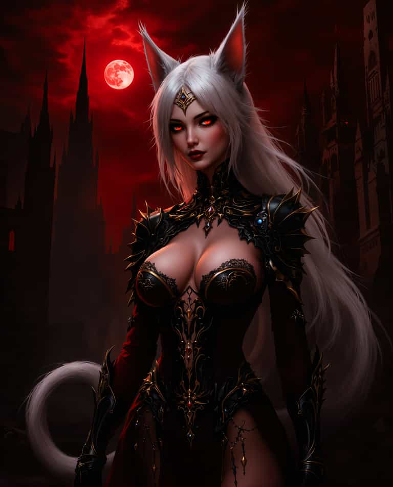 **Gothic Moonlit Warrior**
