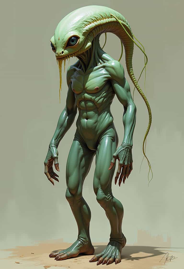 Alien Sentinel: A Study in Extraterrestrial Anatomy