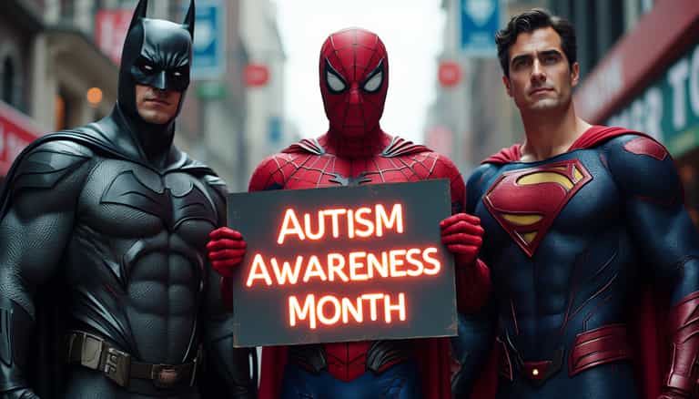 Superheroes Unite for Autism Awareness Month
