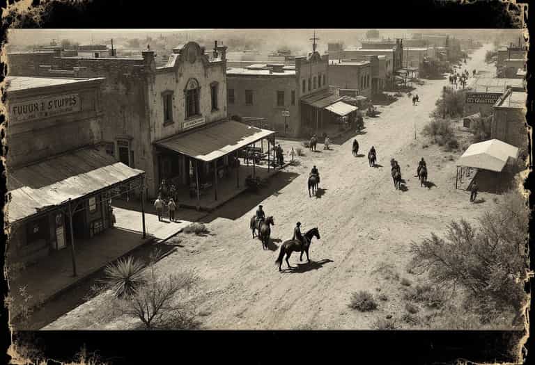 Main Street in a Western Town