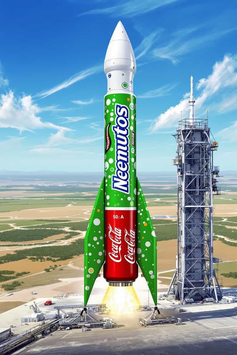 Soda Rocket Launch: Coca-Cola Neutrinos Takes Off