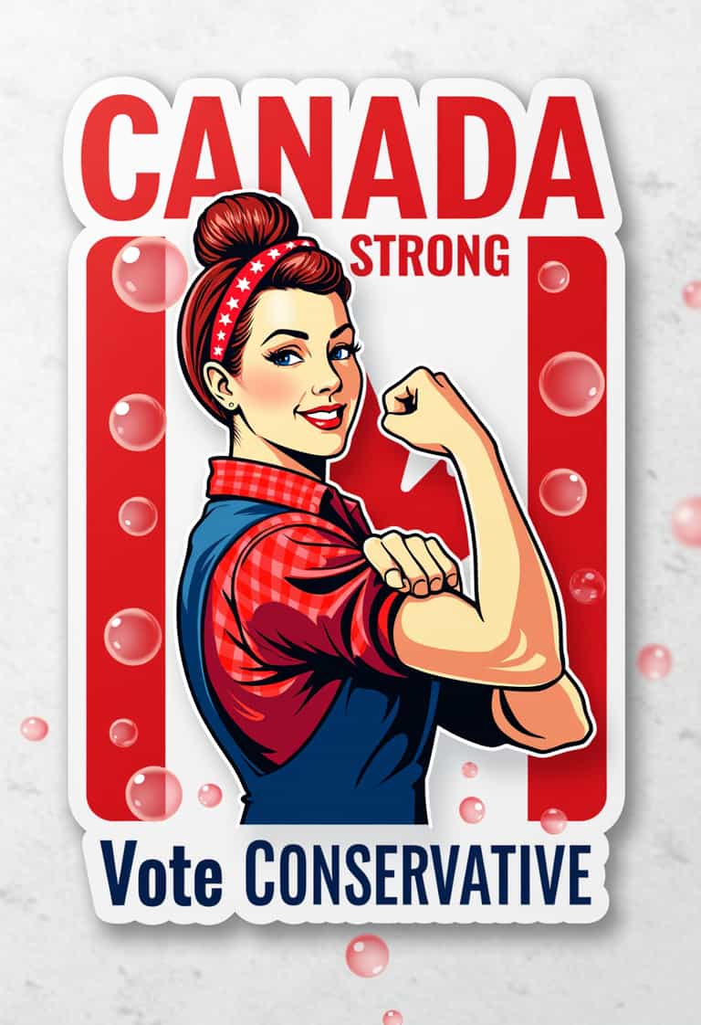 Canada Strong: Vote Conservative Campaign Poster