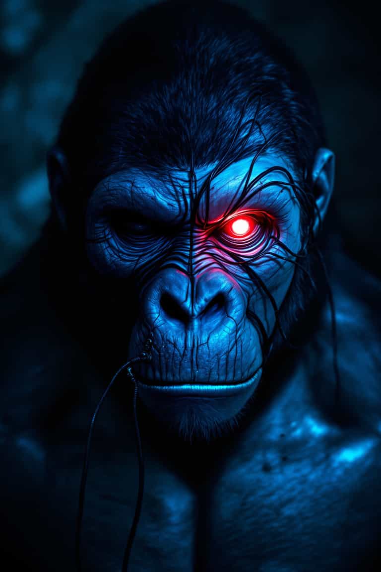 Cybernetic Guardian: The Sentinel Gorilla