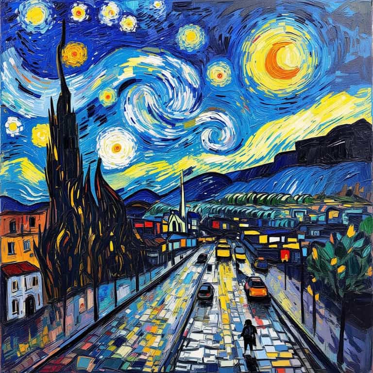 Urban Starry Night