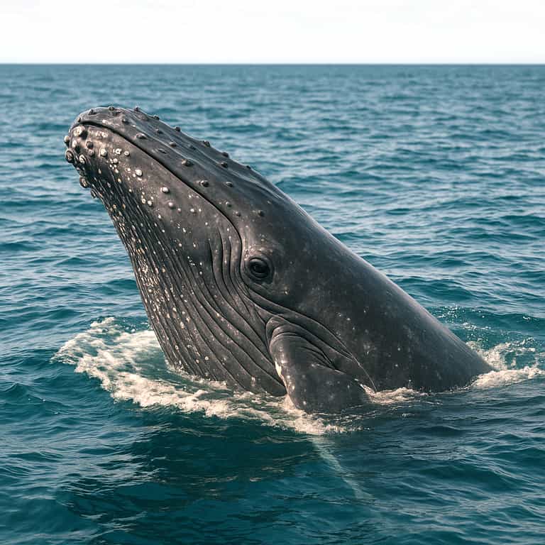 Emergence of a Humpback Whale