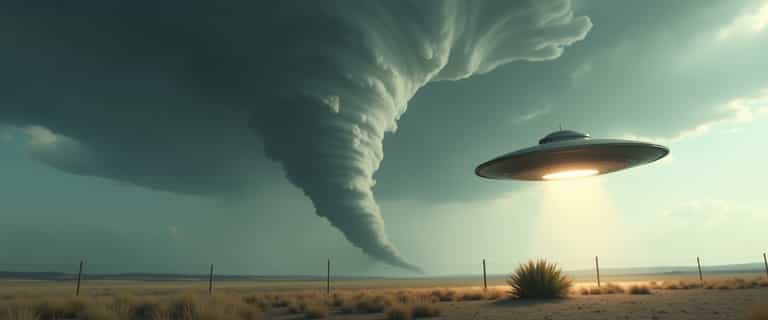 Tornado and UFO Encounter in the Plains
