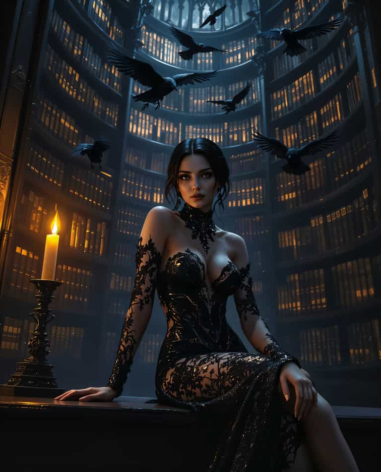 Enchanted Library Guardian