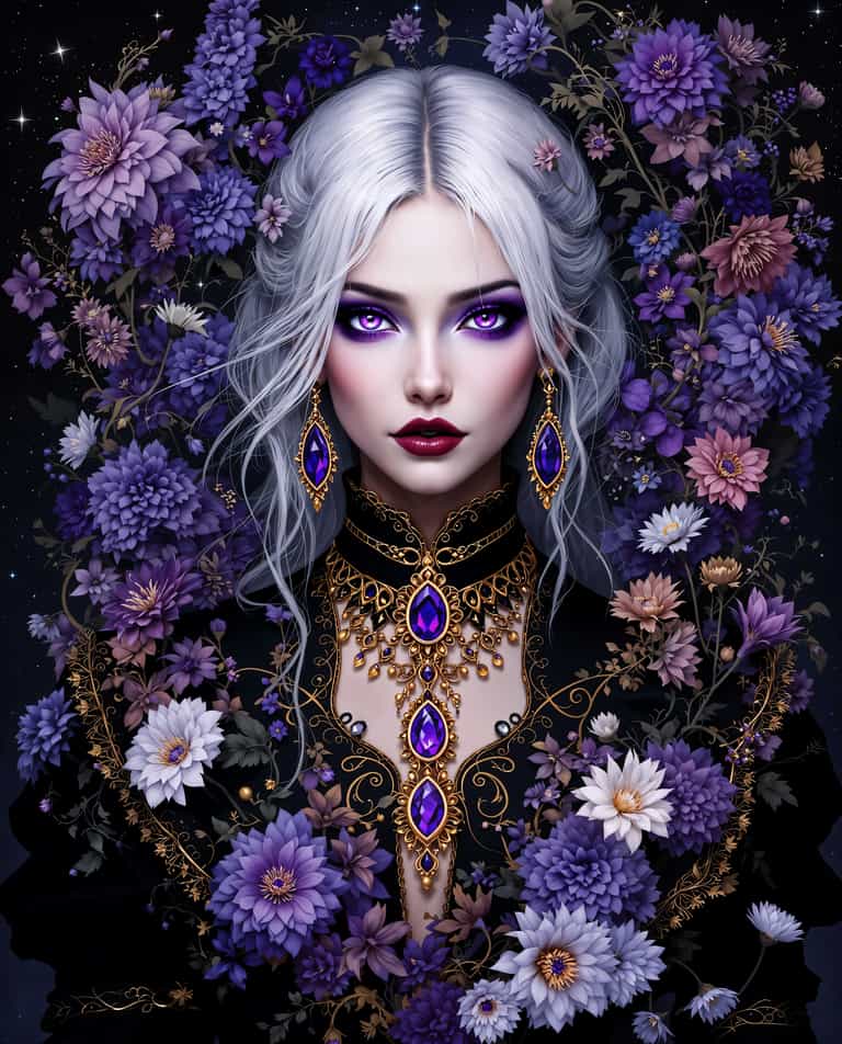 Enchanted Floral Portrait