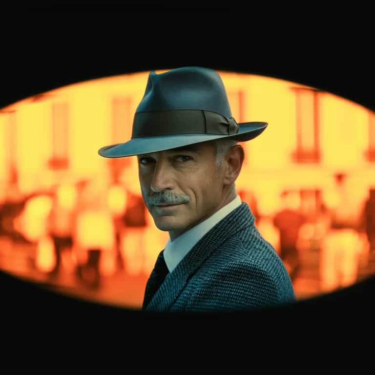 **The Man in the Fedora: A Cinematic Portrait**