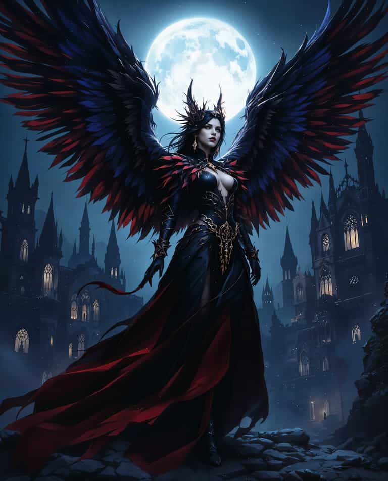 **Moonlit Guardian of the Gothic Realm**