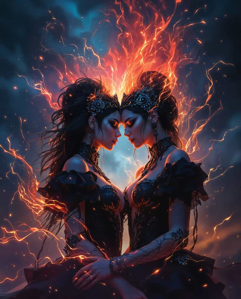 **Twin Flames of Mystique**