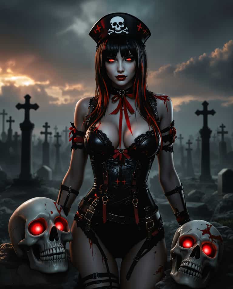 Gothic Nurse of the Graveyard