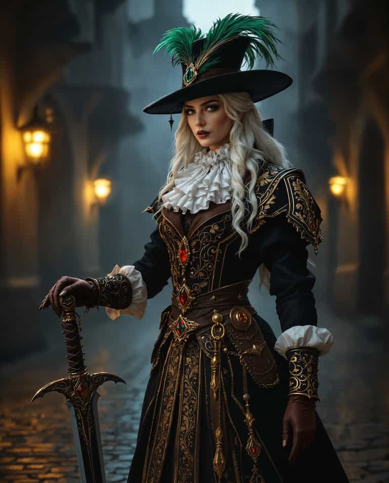 Noble Warrior in Renaissance Alley