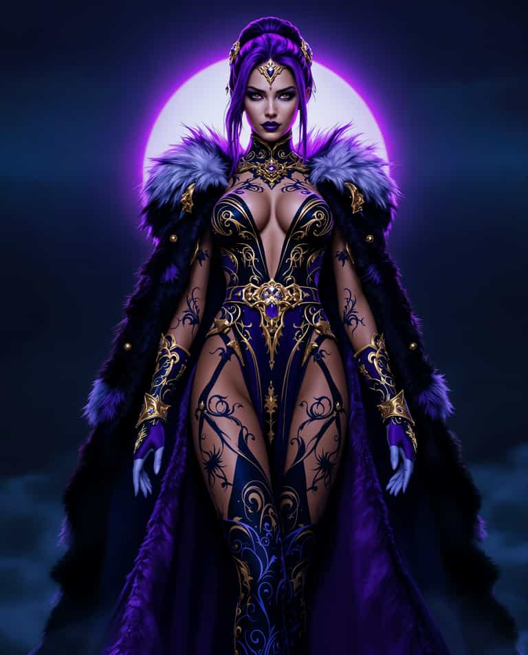 Mystical Sovereign Under the Moonlight