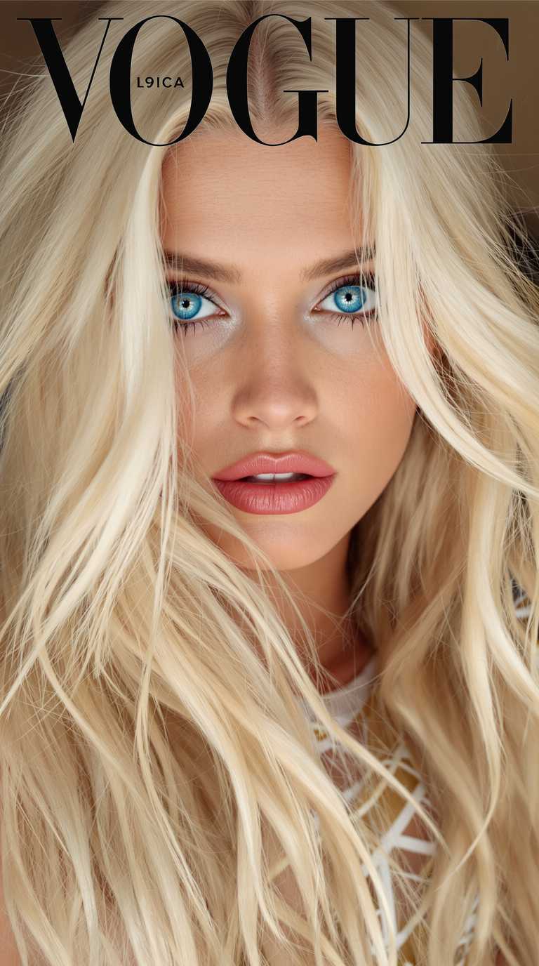 Golden Waves: A Vogue Cover Portrait