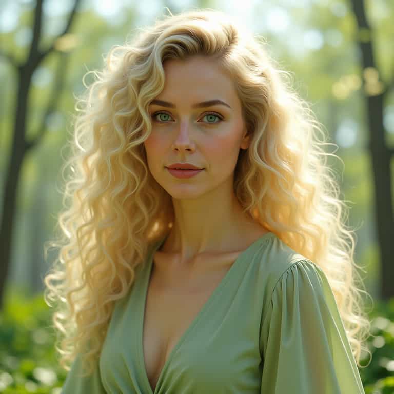 Golden Waves in the Forest Light