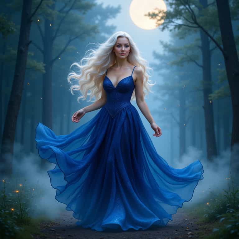 Moonlit Enchantment in the Enchanted Forest