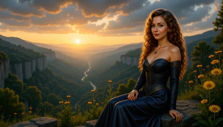 Sunset Over the Enchanted Valley