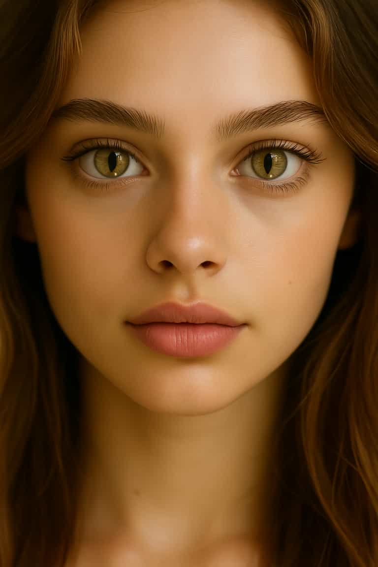 Ethereal Gaze: A Study in Natural Beauty