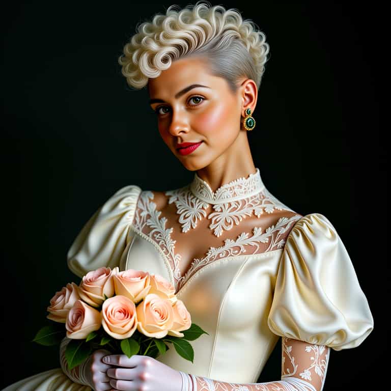 Elegant Bride with Vintage Charm