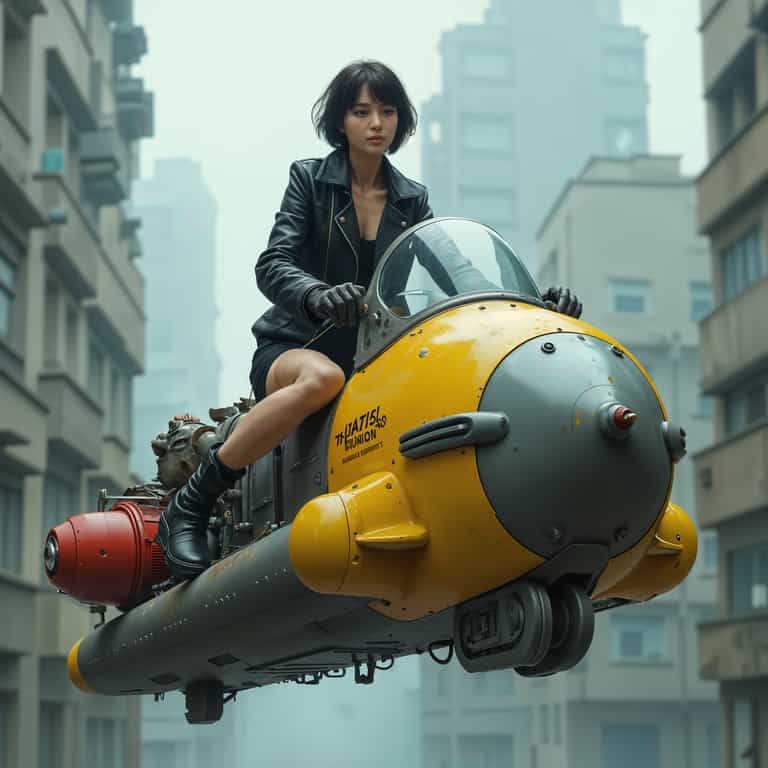 **Urban Adventurer on Hovercraft**