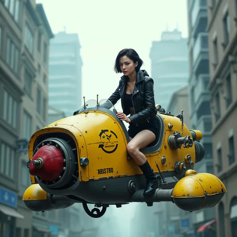 Riding the Future: A Cyberpunk Escape