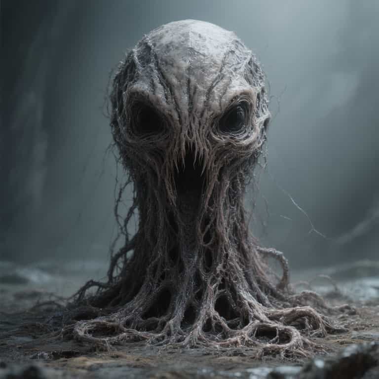 AI-generated image: “Generate a creature that cannot be categorized or compared to anything within human imagination or 