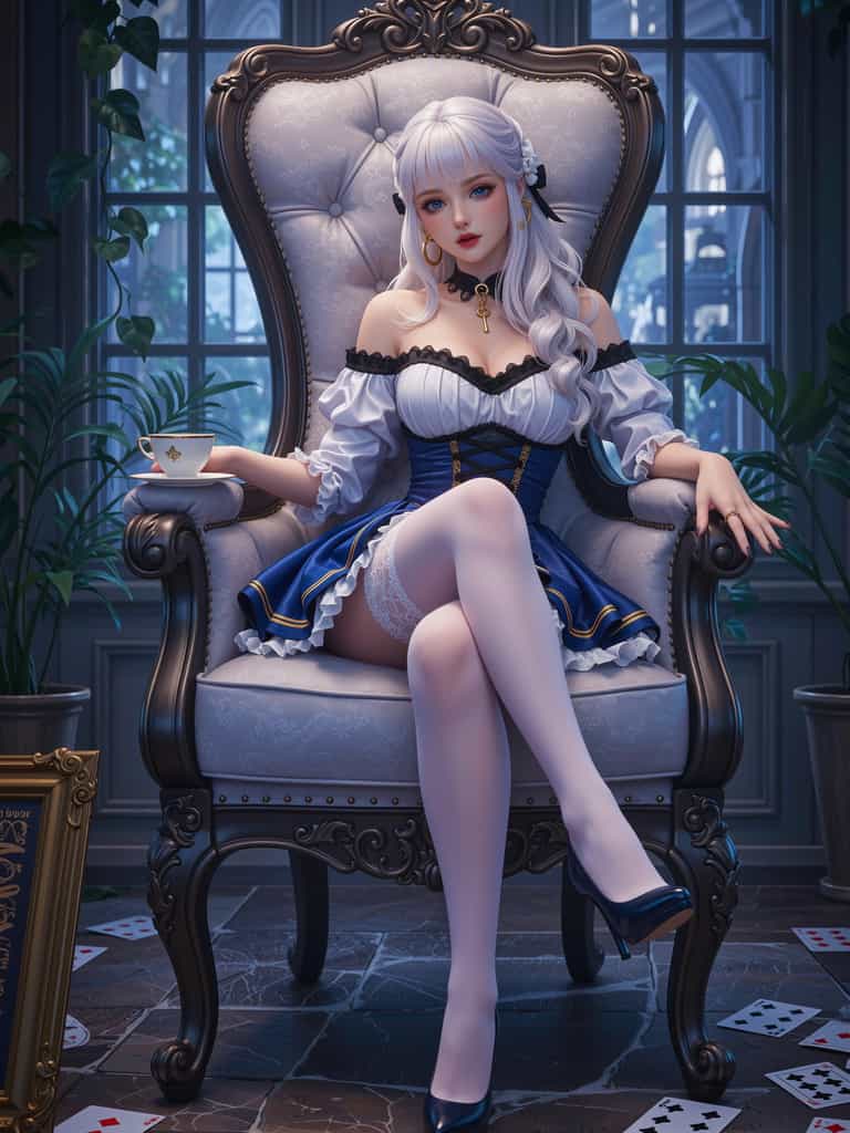 Alice's Velvet Throne Reverie