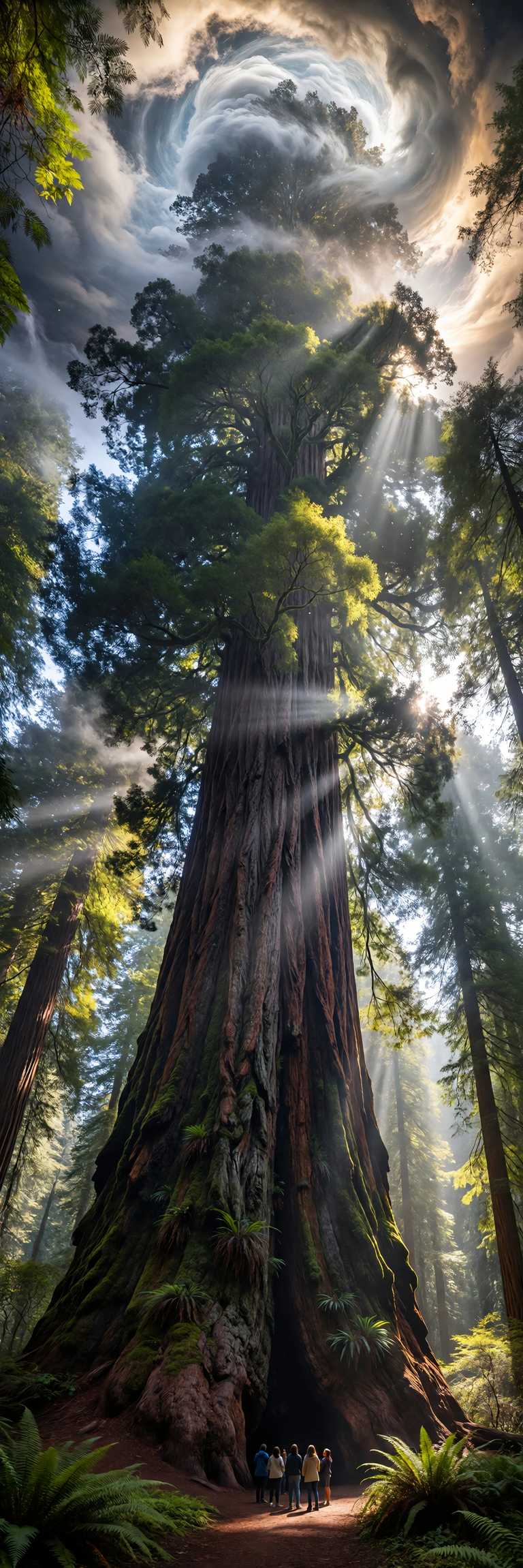 Colossus Beneath Swirling Heavens