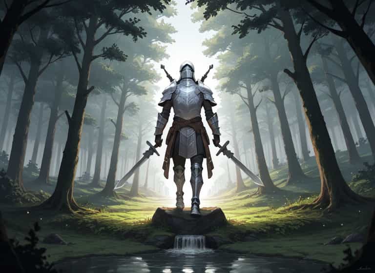 Knight of Dual Blades in Mist